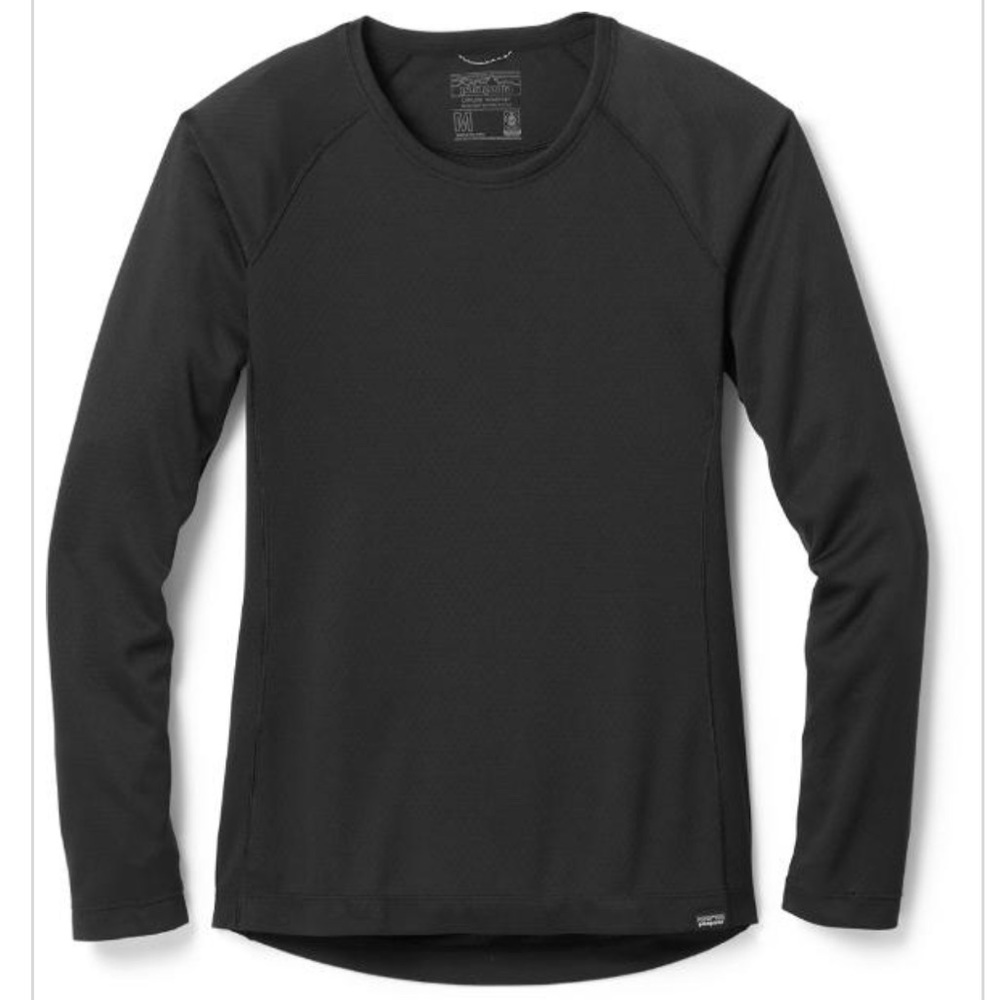(XL) Patagonia Silkweight Capilene Layer Long Sleeve Shirt Black Extra Large - Picture 3 of 11